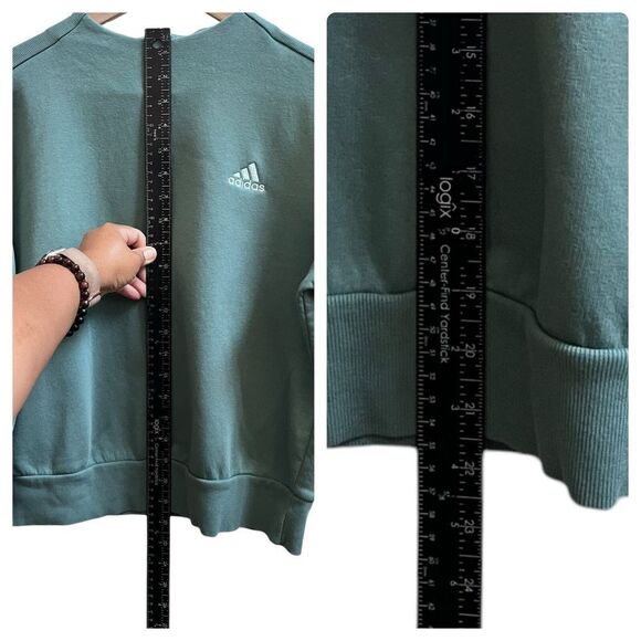 Adidas Essential Comfort Microfleece Lined High Mock Neck Sweatshirt Size Large - Picture 7 of 10